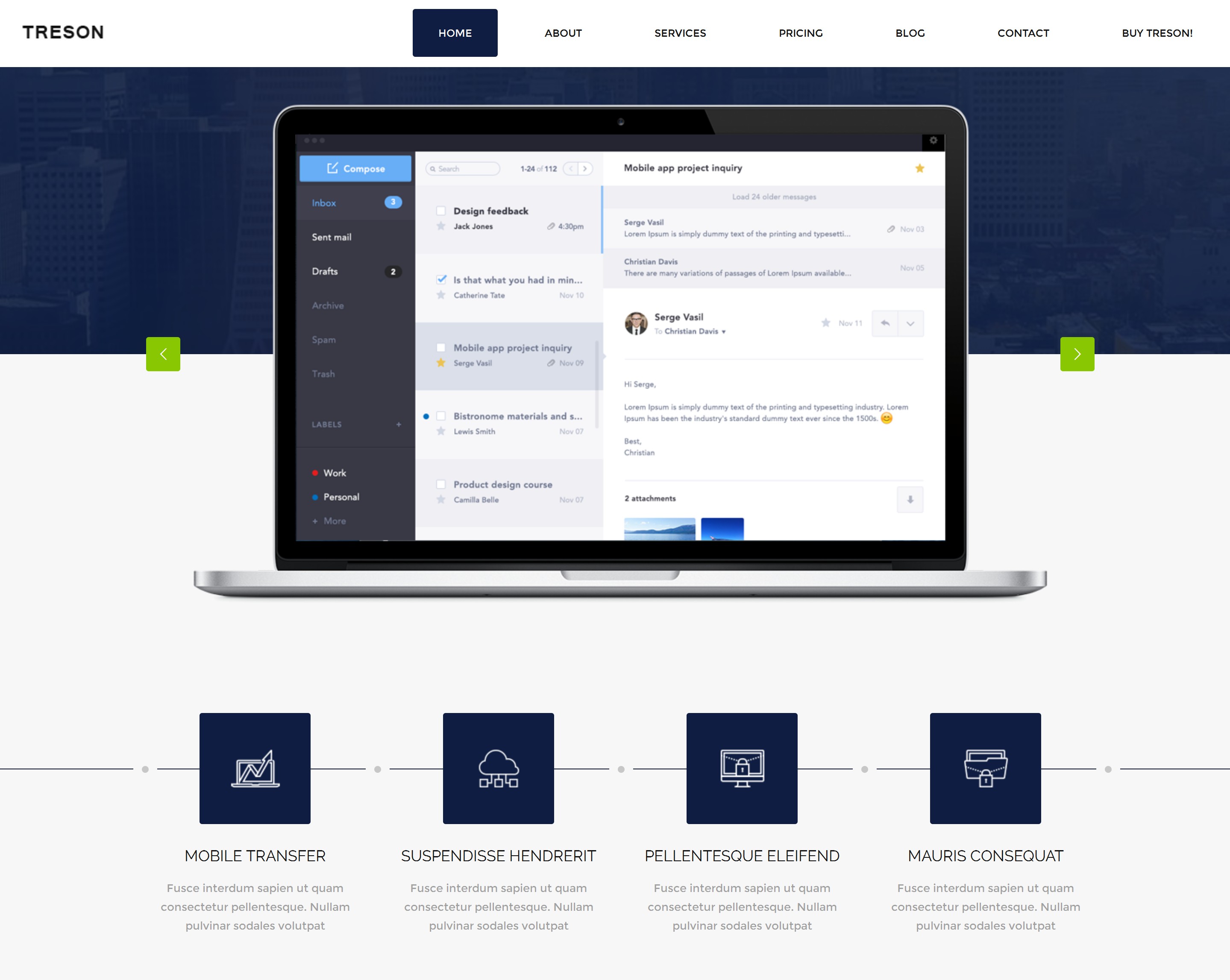 Responsive Bootstrap Minimal Theme