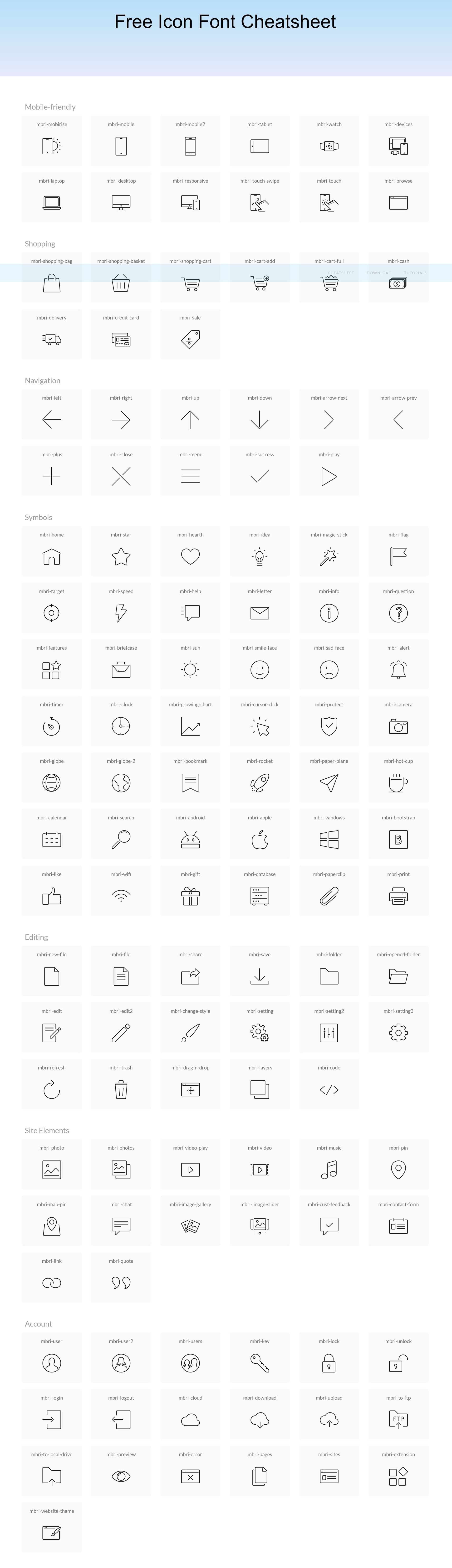 Bootstrap Icon Font